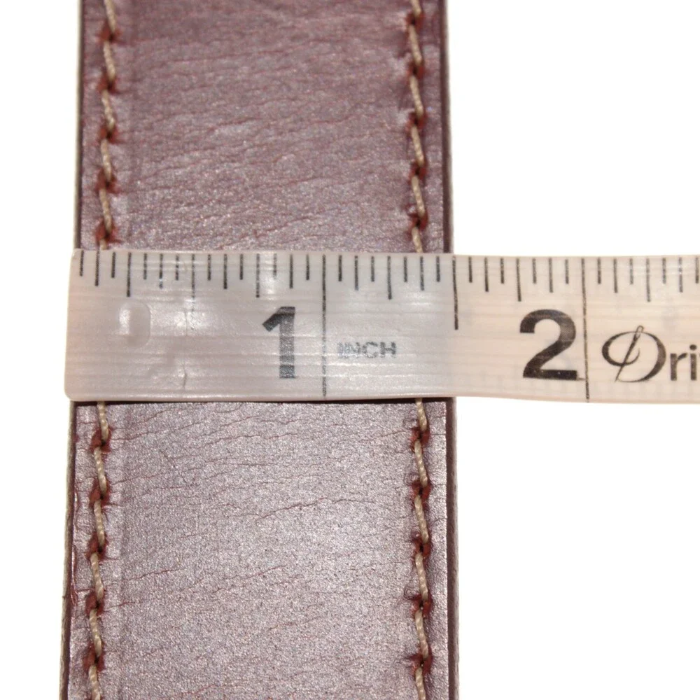 Torino Leather Company NWT Classic Belt Size 32 US in Solid Brown Leather